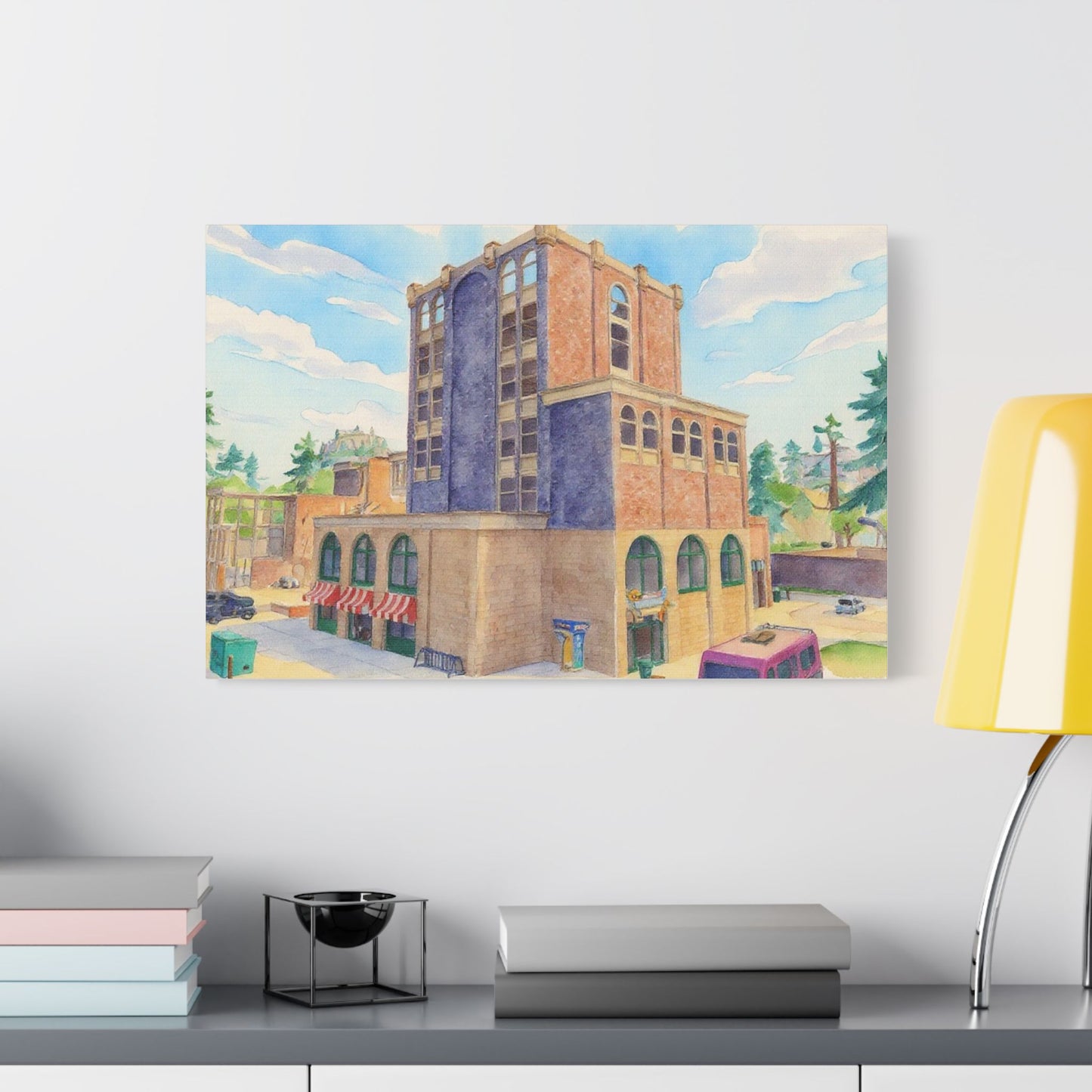 "Tilted Towers 2" Canvas