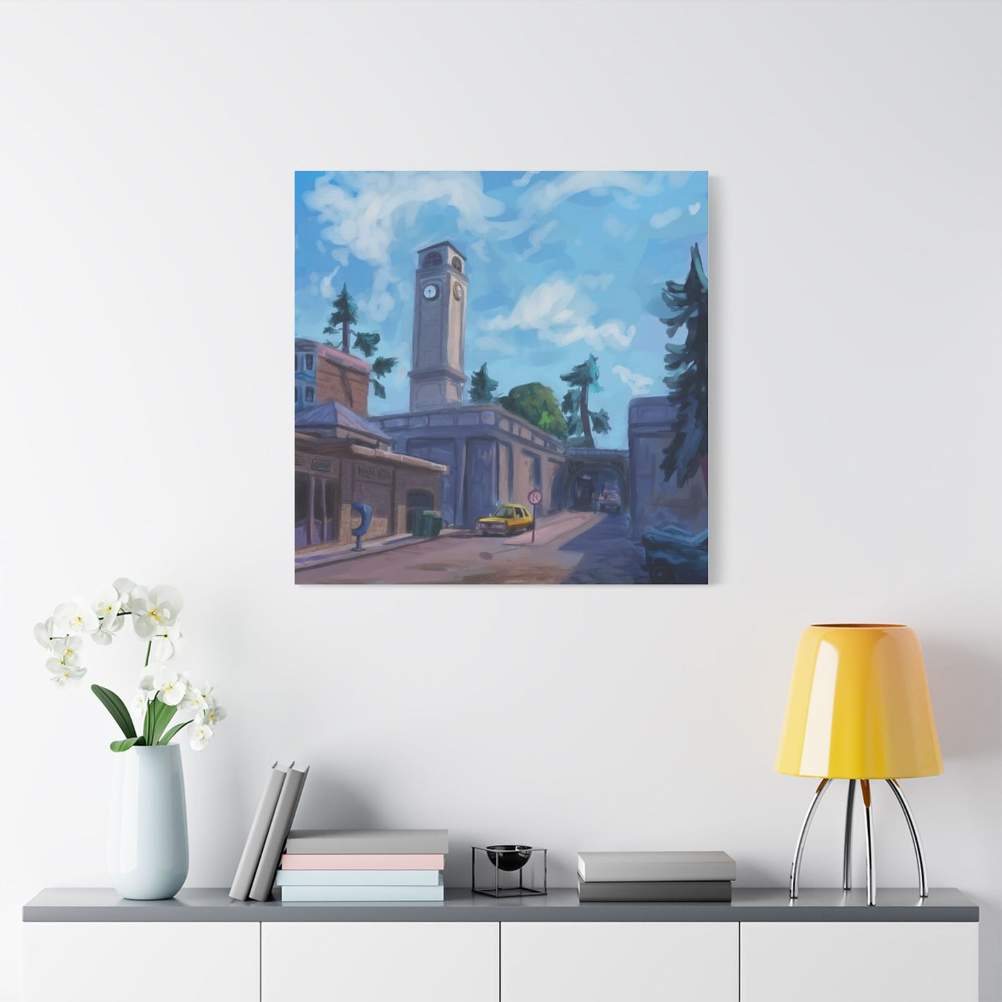 "Tilted Towers" Canvas