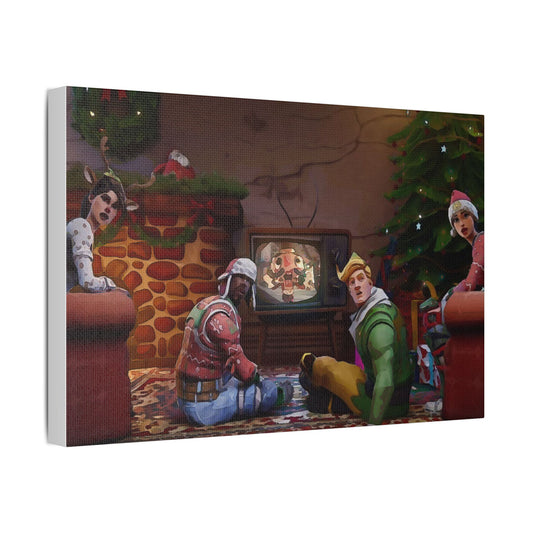 "Christmas Couch" Canvas