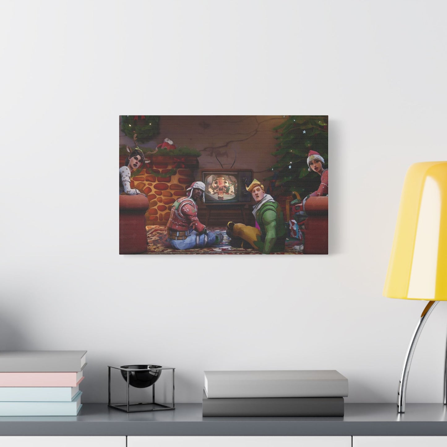 "Christmas Couch" Canvas